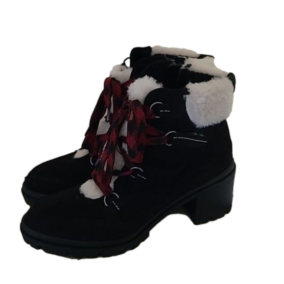 Jellypop Black Lace Front Boots - Picture 1 of 12